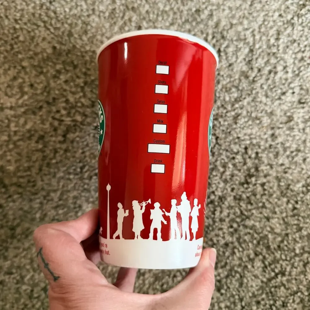 Starbucks 2006 Christmas Mug Carolers Holiday 16oz Grande Cup
